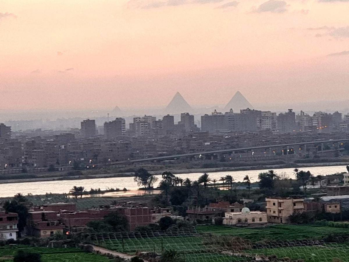 Amazing Nile View And Pyramids Apartment Kairo Exteriör bild