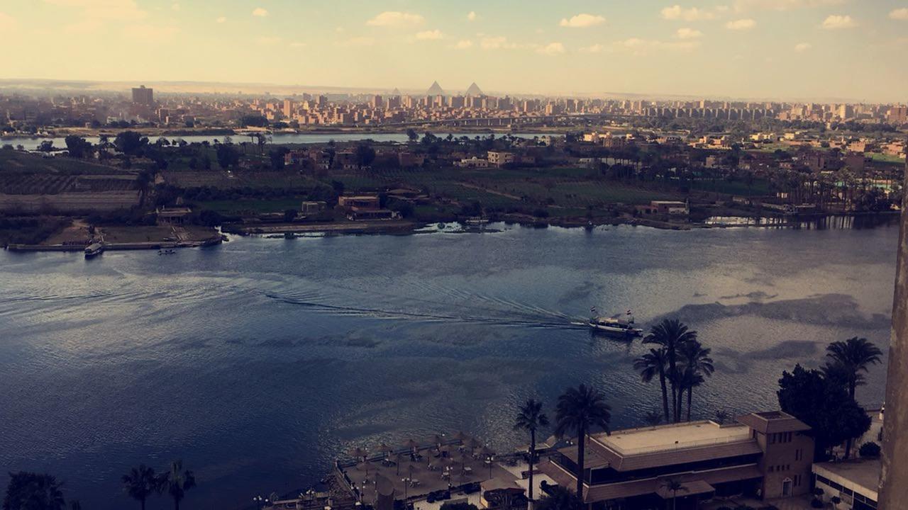 Amazing Nile View And Pyramids Apartment Kairo Exteriör bild